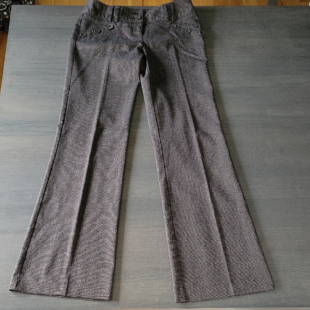 Dynamite Brown Tweed Wide Leg Dress Pants